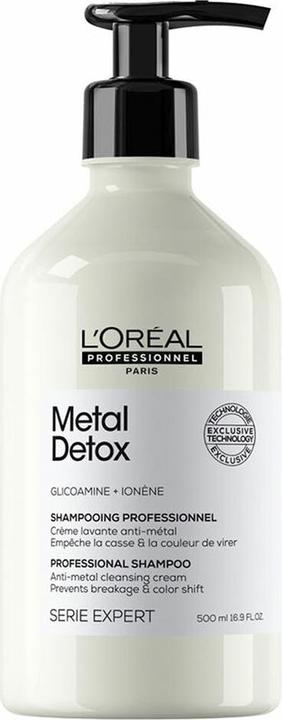 L'Oréal Paris L'Oréal Professionnel Série Expert Metal Detox Professional Shampoo Anti-metal Cleasing Cream 500 ml (500 ml, Flüssiges Shampoo)