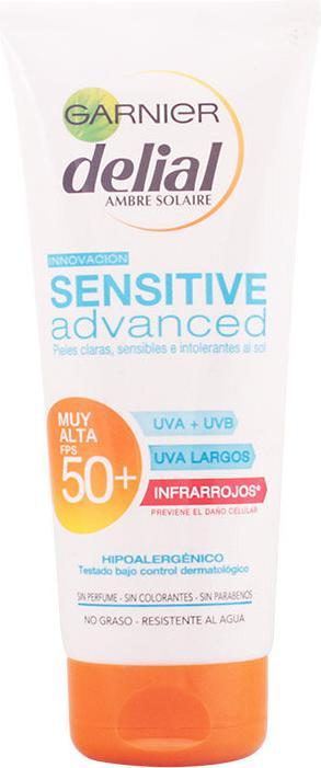 Garnier Latte solare protettivo Sensitive, confezione da 1 (1 x 0,2 kg) (Latte solare, SPF 50, 200 ml, 200 g)