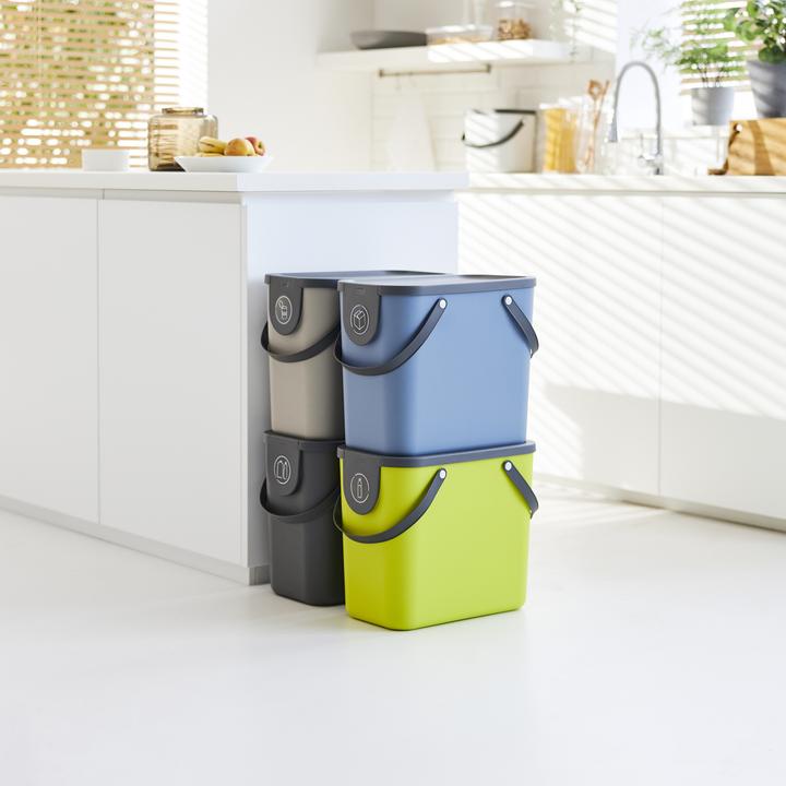 Produktbild Rotho Mülleimer ALBULINO, 25L, gelb sp. (25 l)