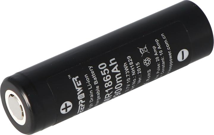 Immagine prodotto Keeppower Batteria IMR18650 - 10A (Flat Top) (1 pz., 18650, 2900 mAh)
