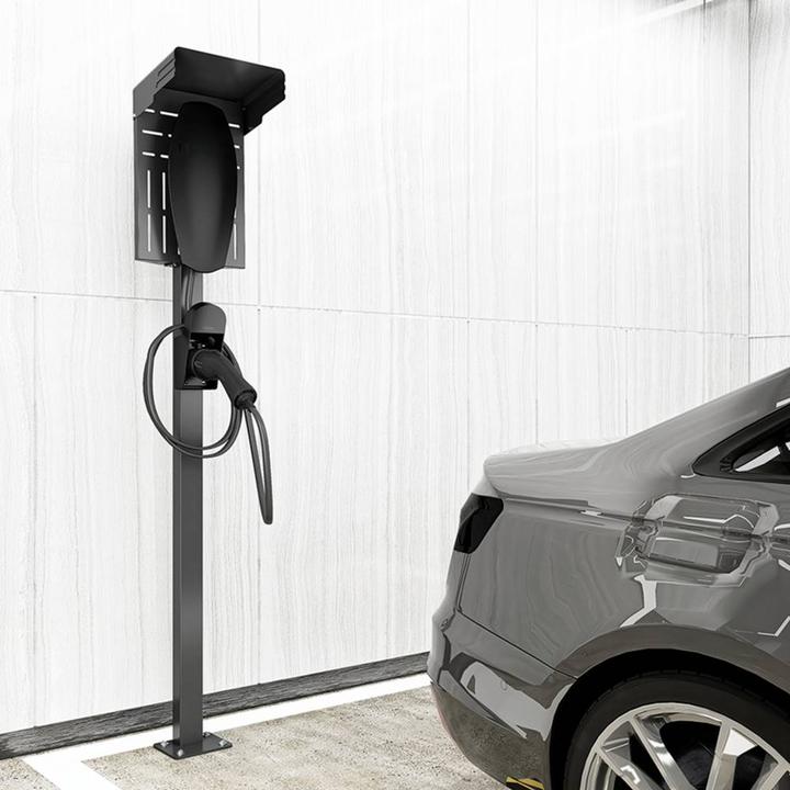 Produktbild LogiLink Wandhalterung mit Kabelablage für Auto-Ladekabel