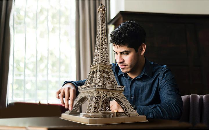Actual product image Cubicfun PUZZLE 3D Eiffel Tower (The Light) (84 pieces)