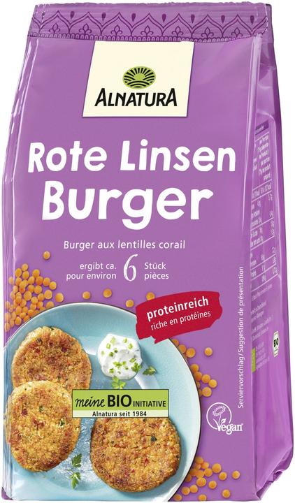 Produktbild Alnatura Rote Linsen Burger (200 g)
