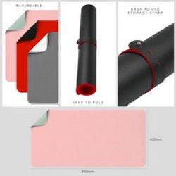 Produktbild Deflecto Schreibtischunterlage Kunstleder, Leder, PVC Grau, Weiss (120 x 60 cm)