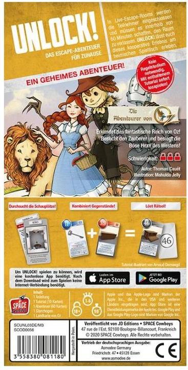 Image du produit Asmodée Unlock! Les Aventuriers d'Oz Einzelsz. (Allemand)