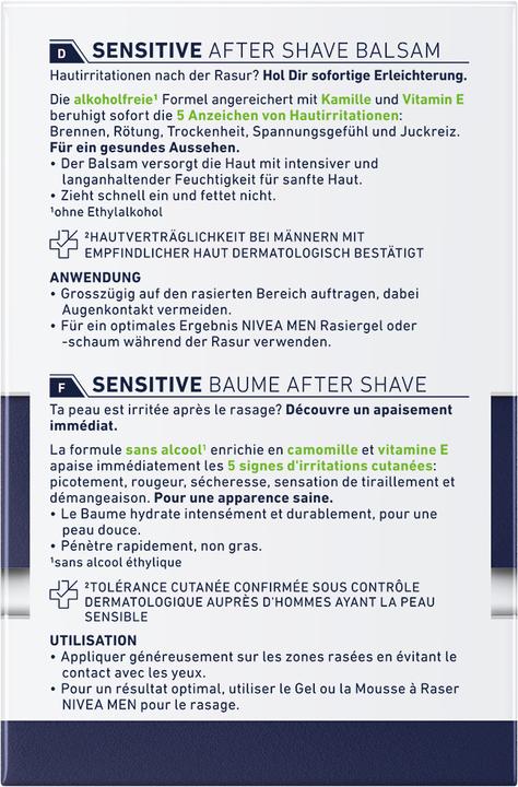 Actual product image Nivea Men DUPLIKAT Sensitive (Balm, 100 ml)