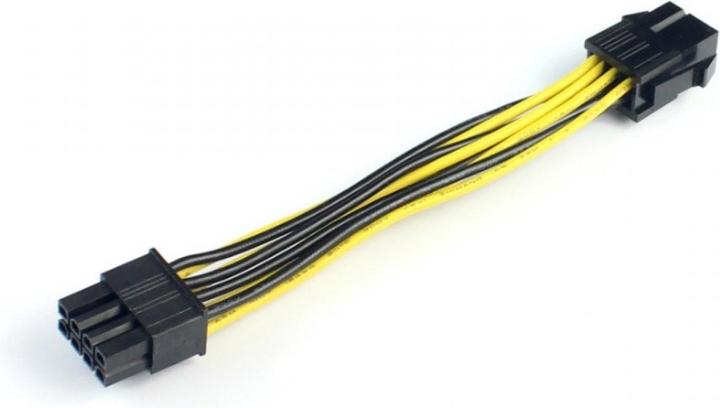 Productafbeelding PowerGuard PCI-E 6-Pin naar 8-Pin GPU grafische kaart adapter stroomkabel 12cm