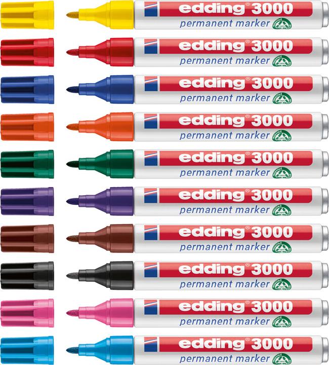 Energie-Label Edding Permanent Marker 3000 (Grey, 1.50 mm, 1 x)