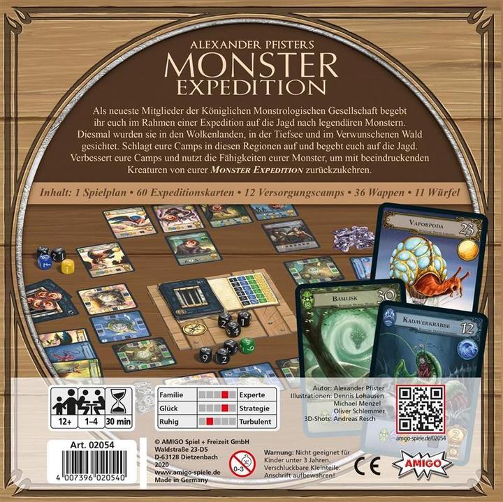 Immagine prodotto Amigo Monster Expedition, d da 12 anni, 1-4 giocatori, caccia al mostro con i dadi (Tedesco, Inglese)