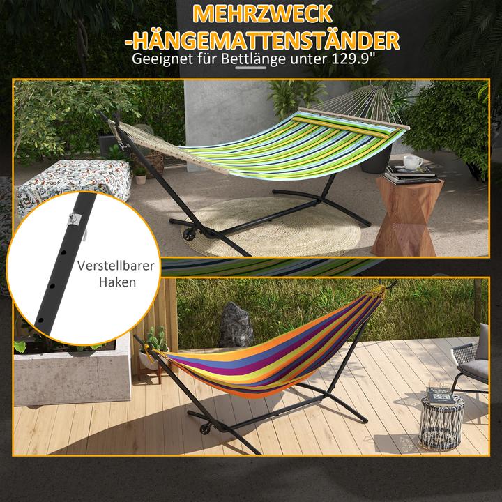 Actual product image Outsunny Hammock frame with one castor and adjustable height (220 kg)