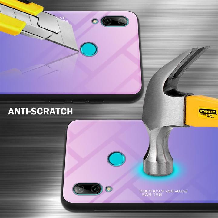 Image du produit Cadorabo Couverture en verre TPU 2 couleurs (Huawei P Smart (2019))