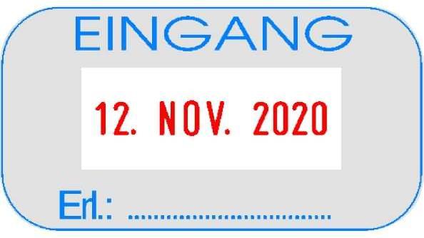 Actual product image Colop Date stamp self-inking S260 Stamp area dimensions: 45 x 24 mm Stamp writing colour...
