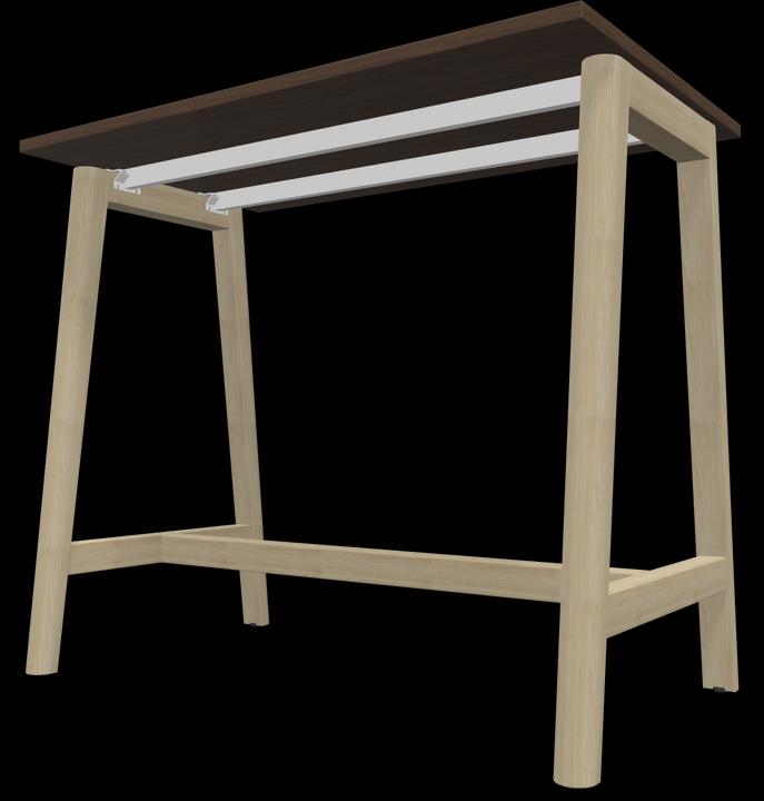 Actual product image Narbutas Nova Wood high table (120 x 70 x 105 cm)