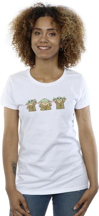 Immagine prodotto Star Wars The Mandalorian Grogu Poses Maglietta Donna (L)
