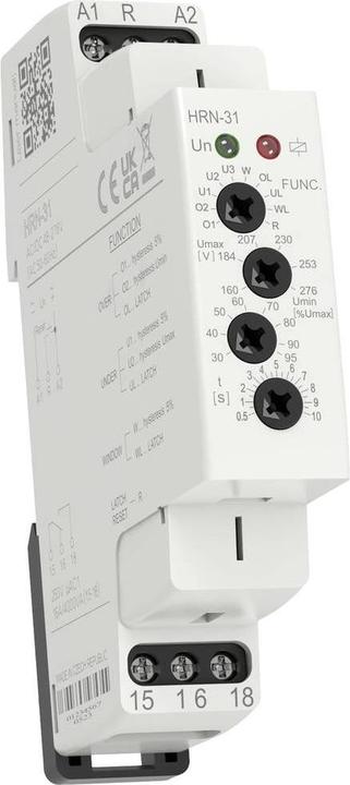 Actual product image Rose Lm Monitoring relay 48, 48 - 276, 276 V/AC, V/DC 1 changeover contact HRN-31 1pc.