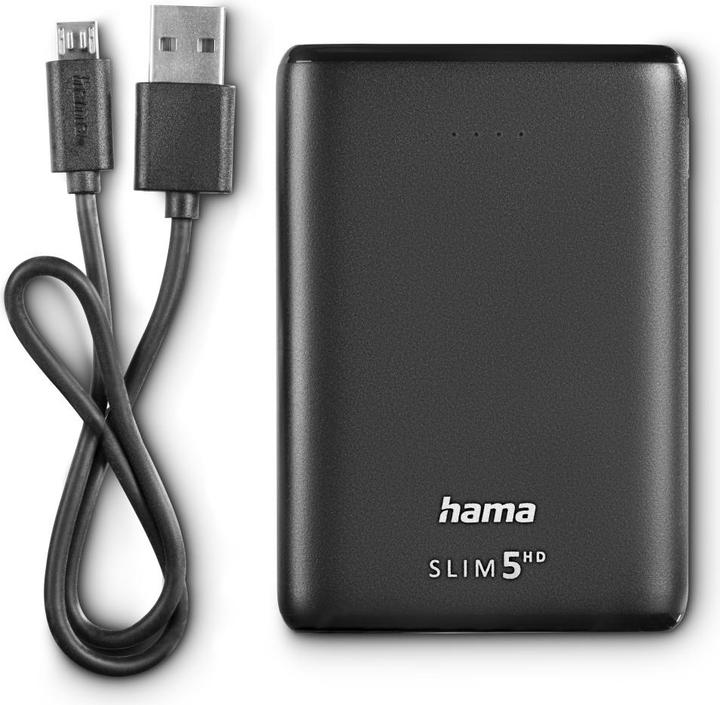 Actual product image Hama Power Pack Slim (5000 mAh, 5 W, 18.50 Wh)