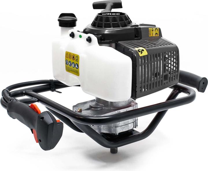 Image du produit Wiltec Tarière thermique Essence 3 CV 2,2kW 63cc Outil pour Perçage de sol et Matériaux Foreuse à moteur