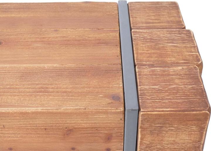 Immagine prodotto Swisshandel24 Panca, panca per sala da pranzo, panca in legno di abete rustico massiccio - marrone 160cm (160 cm)