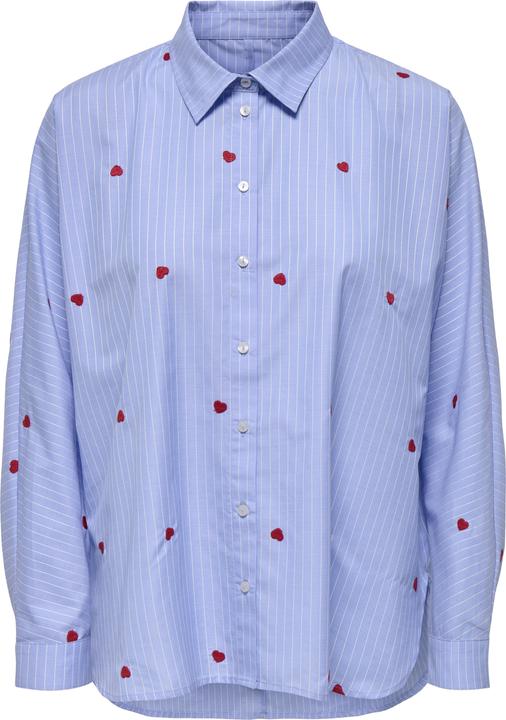 Actual product image Only Onlnew Lina Grace Ls Stripe Emb Shirt (M)