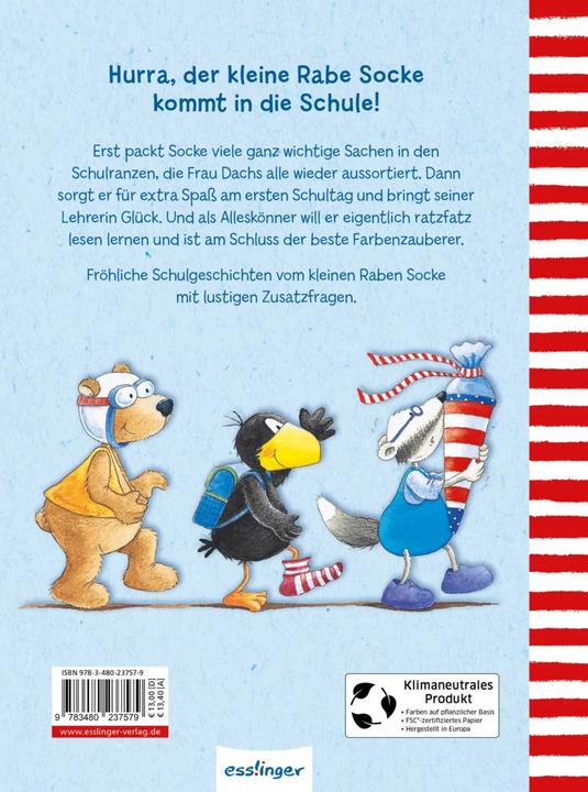 Produktbild Der kleine Rabe Socke: Alles Schule! (Deutsch, Nele Moost, Annet Rudolph, 2022)