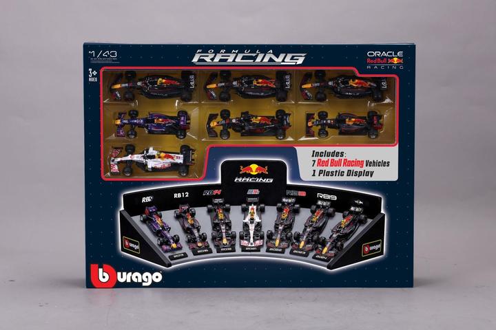 Produktbild Bburago F1 7er-Set Displaykurve Red Bull Racing 1/43