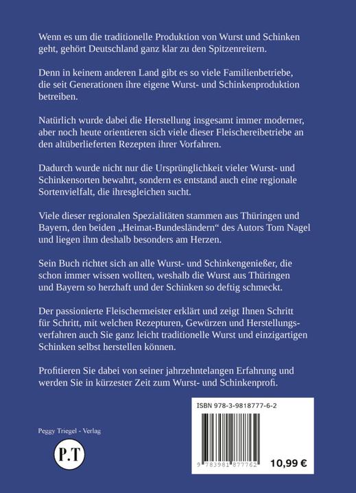 Produktbild Wurstrezepte aus Thüringen und Bayern (Deutsch, Tom Nagel, Triegel Peggy, 2022)