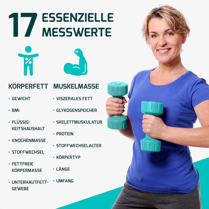 Produktbild Fitage Körperanalysewaage mit App (180 kg)