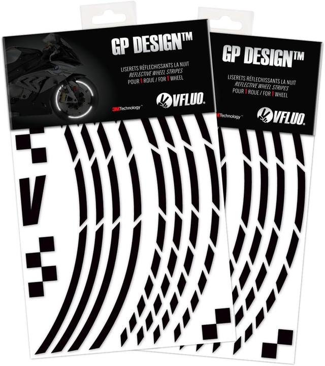 Image du produit VFluo 2er-Set Reflektierende Motorrad-Felgenaufkleber