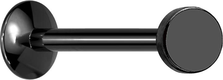 Produktbild Star Piercing Micro UFO Labret Innengewinde schwarz mit Scheibe (ohne Messing, Chirurgenstahl 316L)