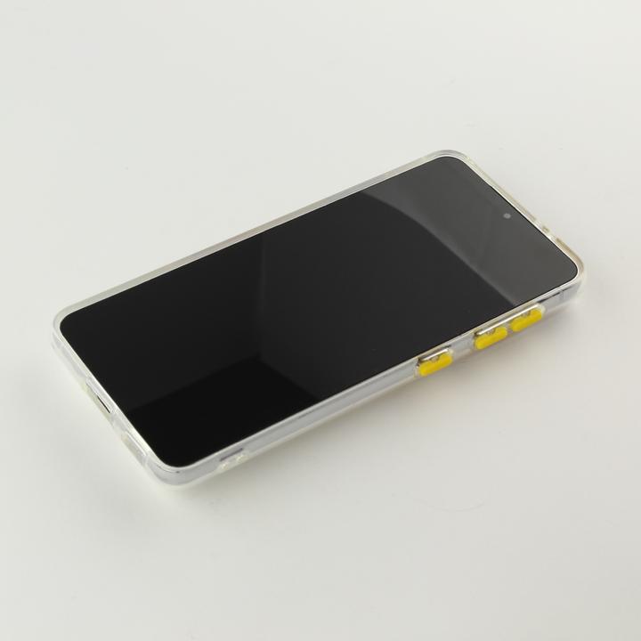 Actual product image PhoneLook Coque Caméra clapet avec anneau jaune (Samsung Galaxy S22+)