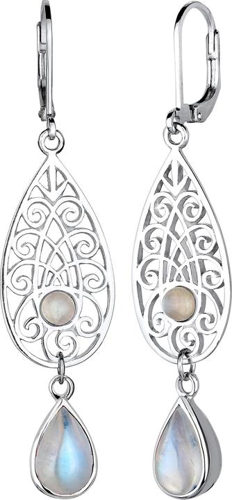 Actual product image Elli Ornament, Drop (925 Sterling silver gold-plated, Moonstone)
