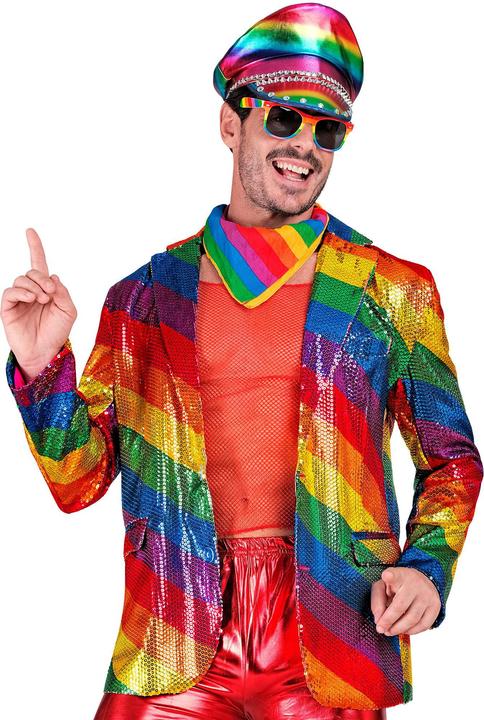 Produktbild Widmann Pailletten Jackett in Regenbogen Muster (M)