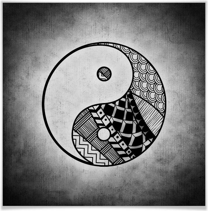 Produktbild Trenddeko Yin und Yang - quadratisch (40 x 40 cm)