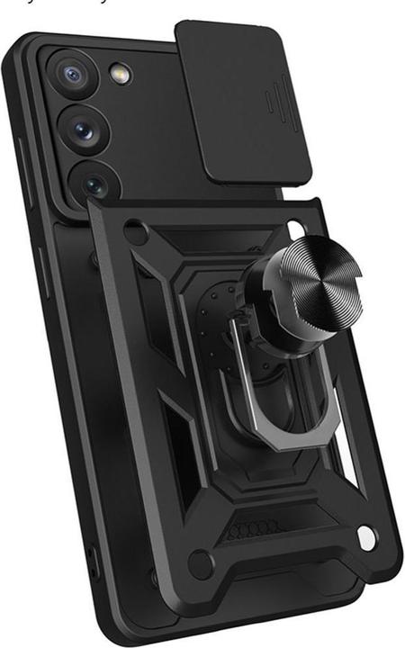 Actual product image Hurtel Hybrid Armor Camshield case for Samsung Galaxy A34 5G armored case with camera cover black (Samsung Galaxy A34 5G)