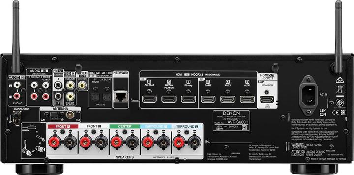 Immagine prodotto Denon AVR-S660H (5.2 canali, AM, FM)