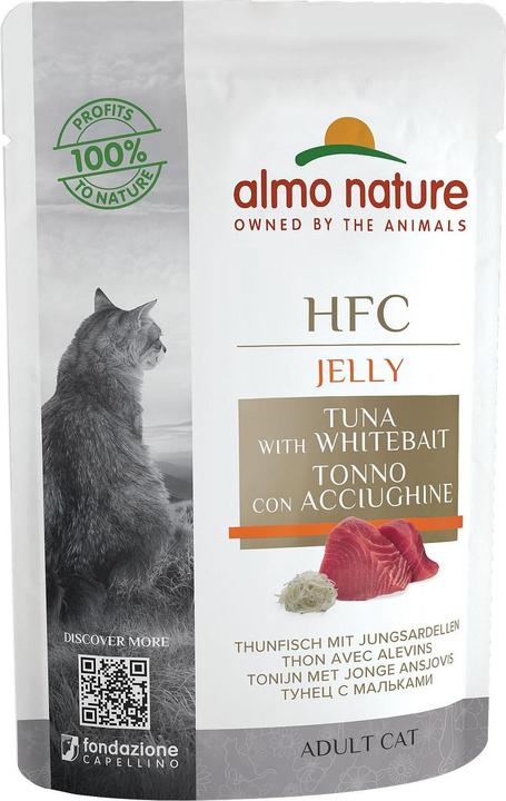 Almo Nature HFC Jelly Thunfisch und Jungsardellen (Adult, 1 Stk., 55 g)