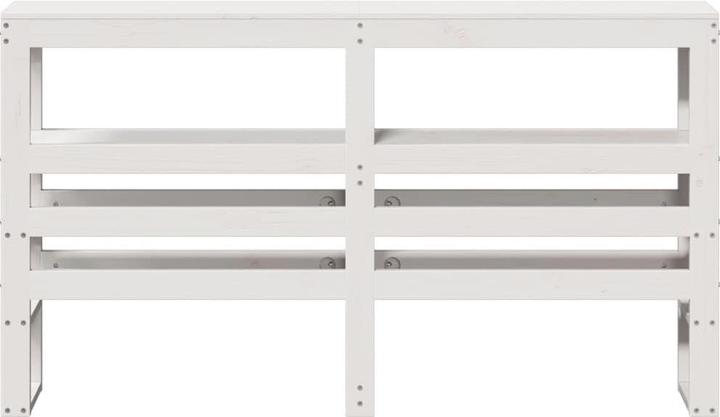 Productafbeelding VidaXL Hoofdbord Bed met planken Wit 135cm massief grenen hout