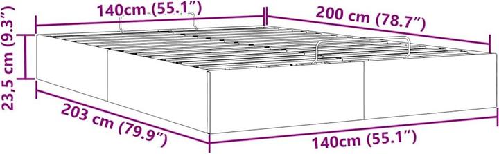 Produktbild VidaXL Ottoman-Bett (160 x 200 cm)