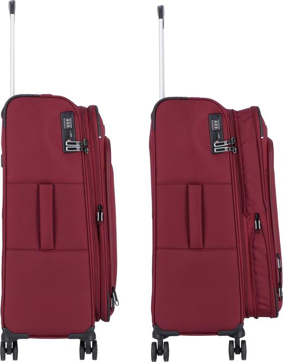 Produktbild D&N Travel Line 9504 4 Rollen Kofferset 3-teilig mit Dehnfalte (204 l, XL (ab 115l))
