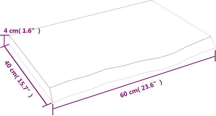 Actual product image VidaXL Lian (60 x 40 x 4 cm)