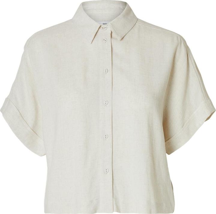 Selected Femme Cropped Kurzarmhemd