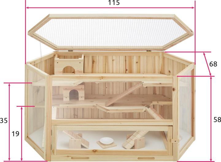 Produktbild tectake Hamsterkäfig