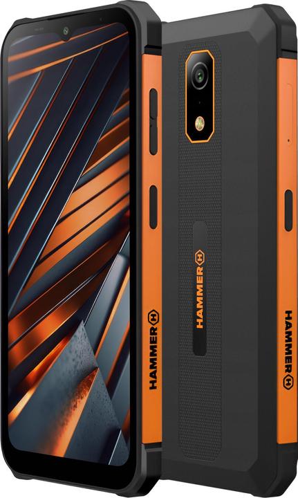Actual product image Myphone Smartphone Iron Va Waterproof shockproof etange (64 GB, Black / Orange, 6.56", Dual SIM, 13 Mpx, 4G)