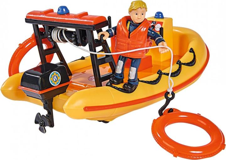 Actual product image Simba Fireman Sam Neptune Lifeboat with Figure