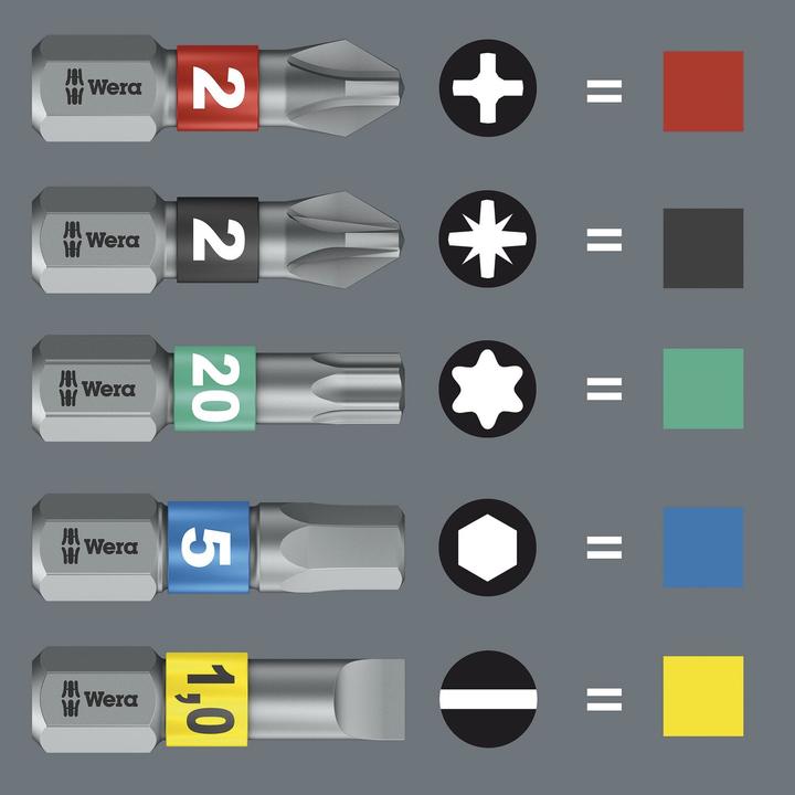 Actual product image Wera 851/4 BDC PH 1 x 50 mm (Cross Phillips PH M1)