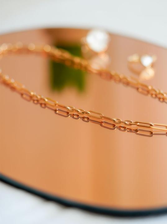 Image du produit Natsumi Schmuck Collier en or jaune 9K/375 Ancre Figaro 5+1, 45cm (750/18 K Or jaune)