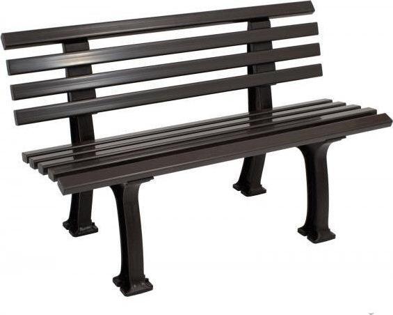 Image du produit Blome Banc de jardin Ibiza plastique 2 places brun chocolat
