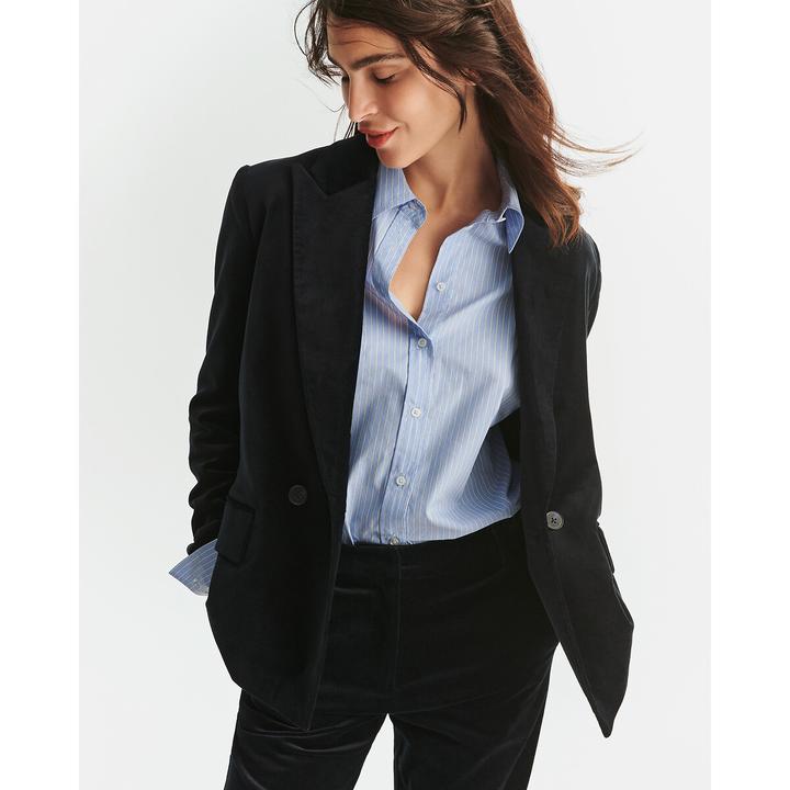 Actual product image La Redoute Collections Wide shirt blouse with stripes Signature APOLLINE (38)