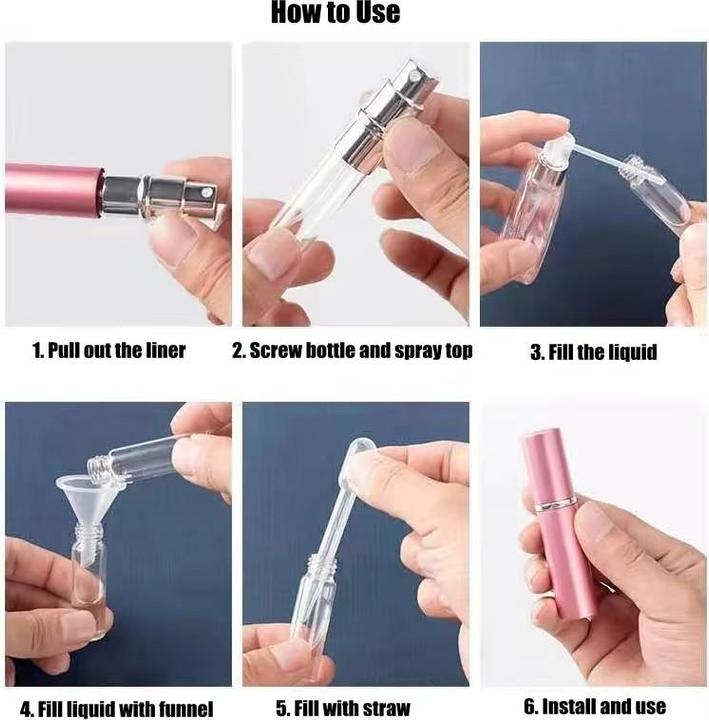 Actual product image Swissdetector Refillable perfume spray - 10 Ml - Purple