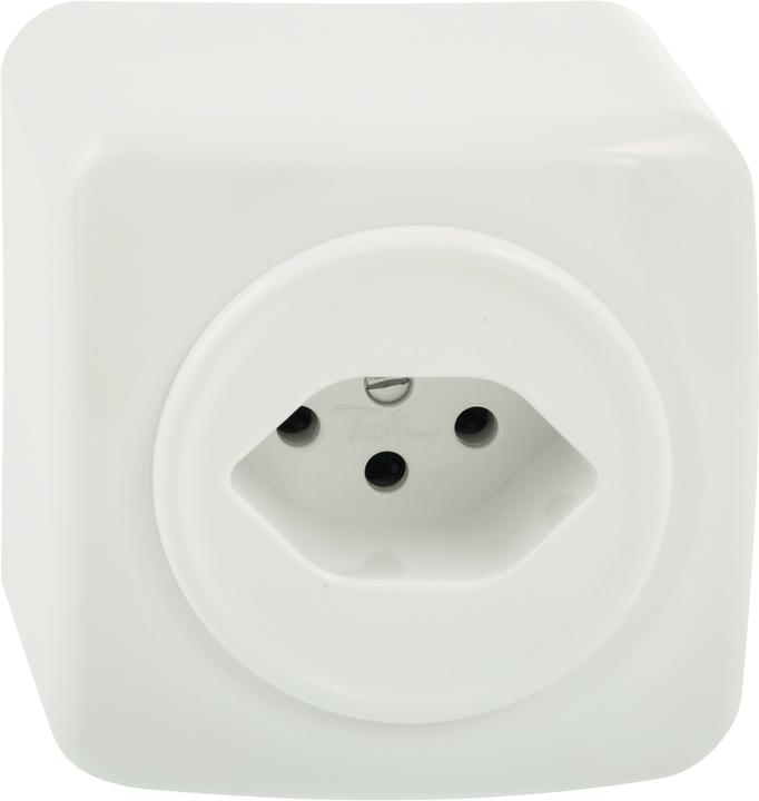 Actual product image Feller STANDARDdue AP socket T13 white